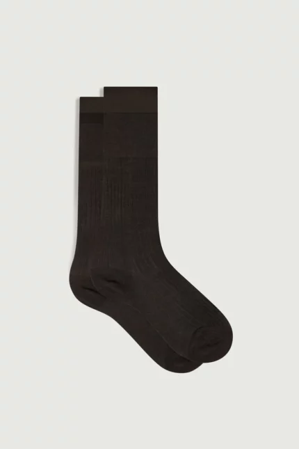 chaussettes walk marron fonce brown soeur paris socks