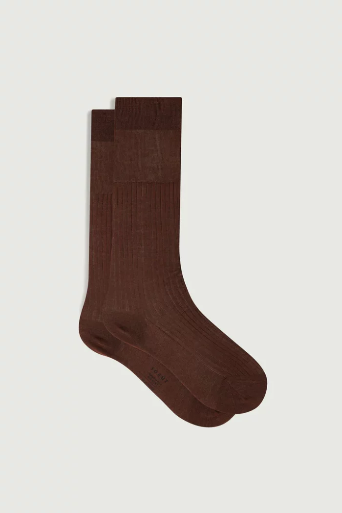 chaussettes walk rose brun soeur paris socks