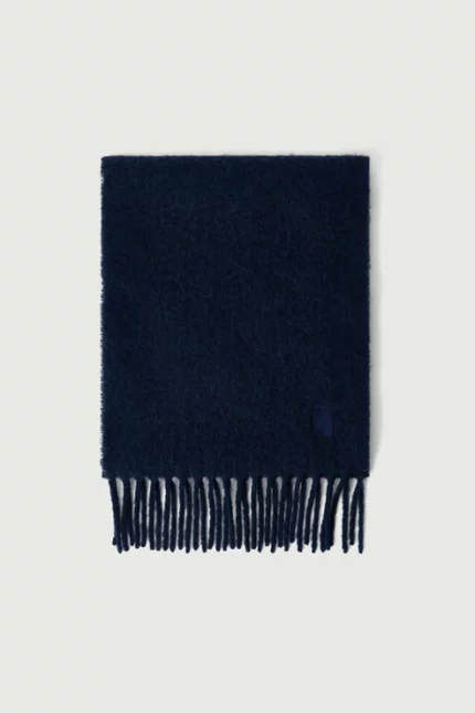 echarpe soft navy soeur paris blue bleu marine scarf