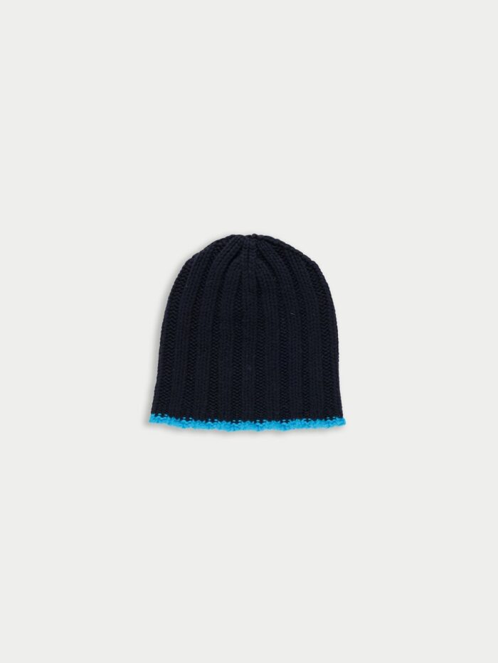 bonnet benny navy electric blue studio la fetiche beanie hat bleu electrique