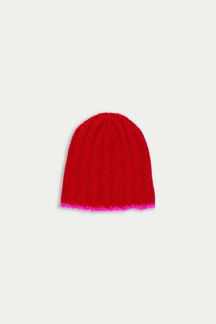 bonnet benny red neon pink studio la fetiche hat rouge rose fluo